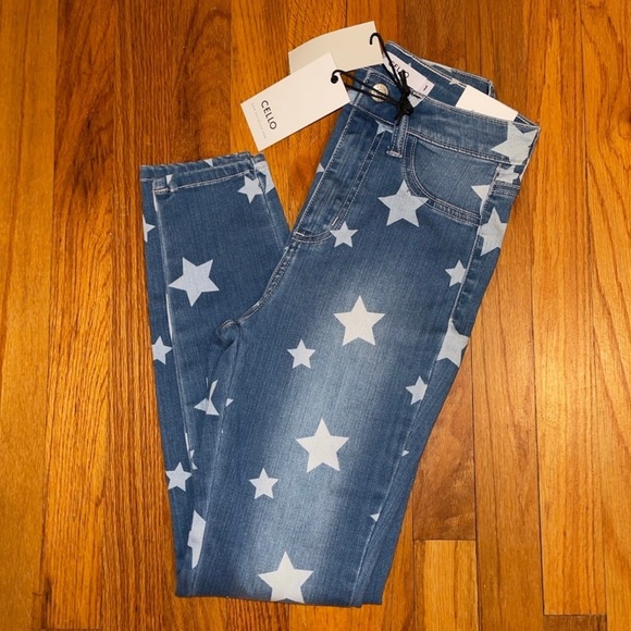 Cello Denim - Cello denim jeans w/ stars - size 1